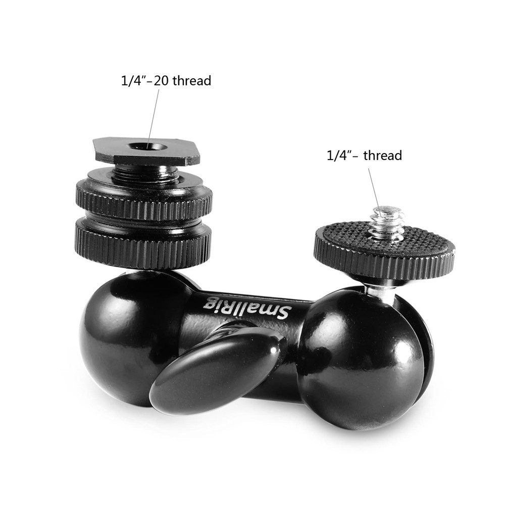 Double Ball Heads with Cold Shoe and Thumb Screw 1135