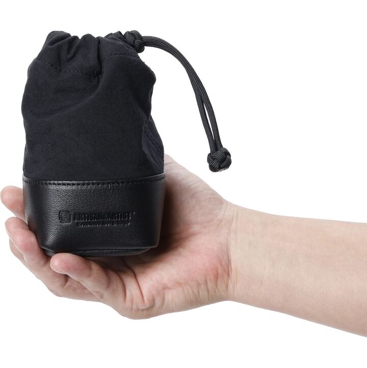 Fabric Camera Lens Pouch - Black (M)