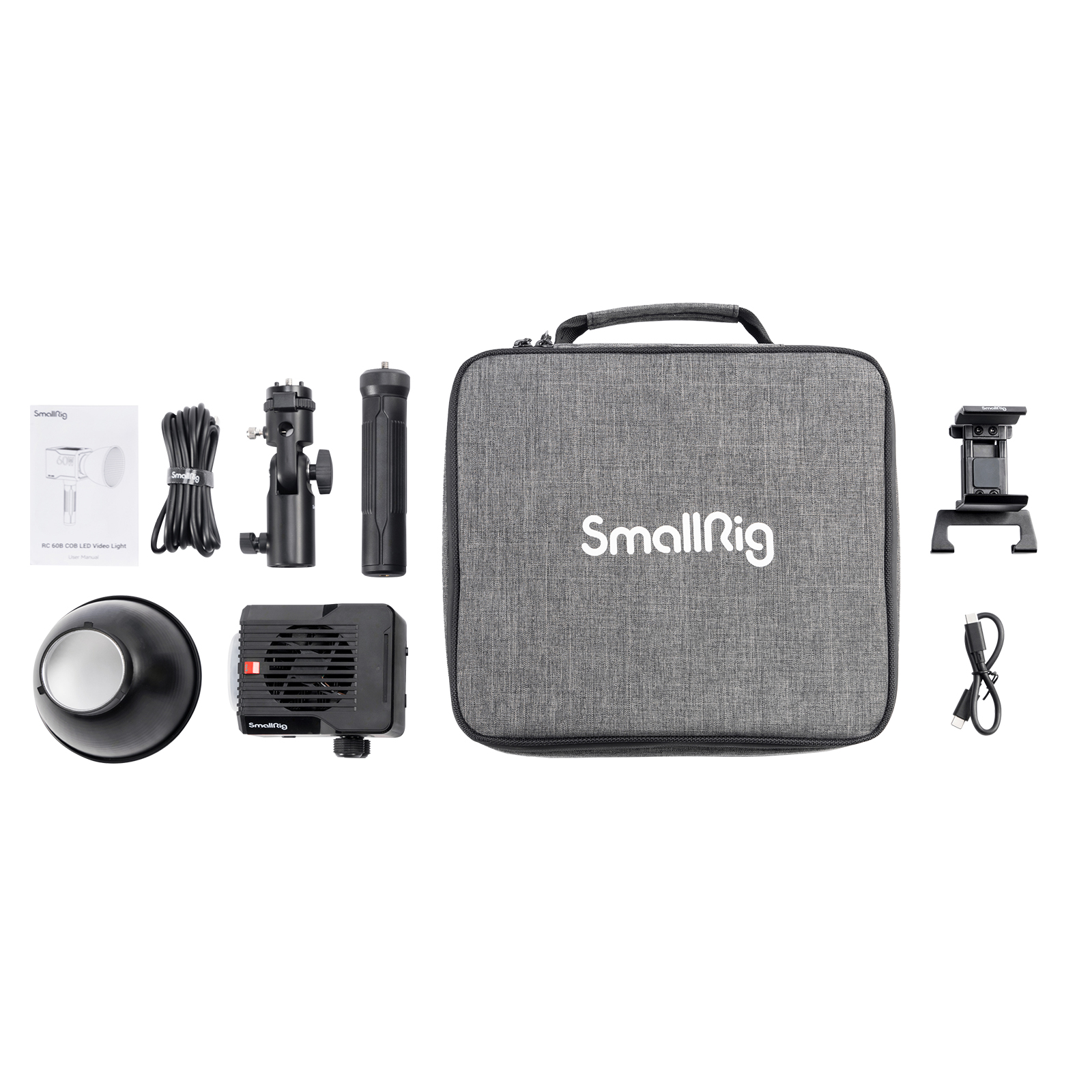 RC60B COB Video Light 4376 (with power bank clamp)