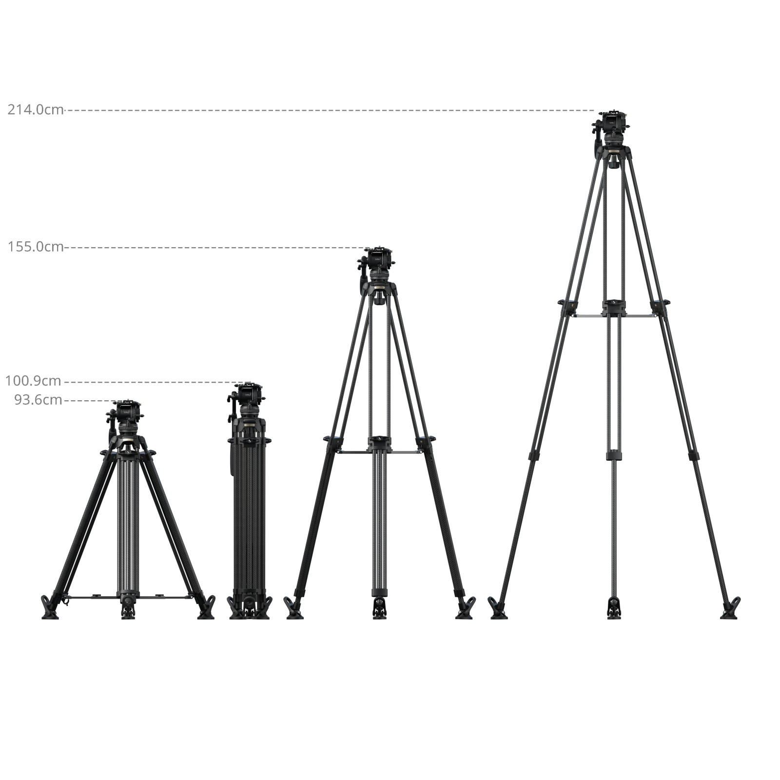 FSD16 FreeSpeed Heavy-Duty Carbon Fiber Tripod 5580