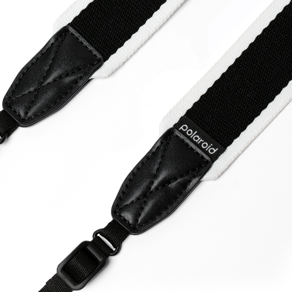 Polaroid Flat Strap - Black & White