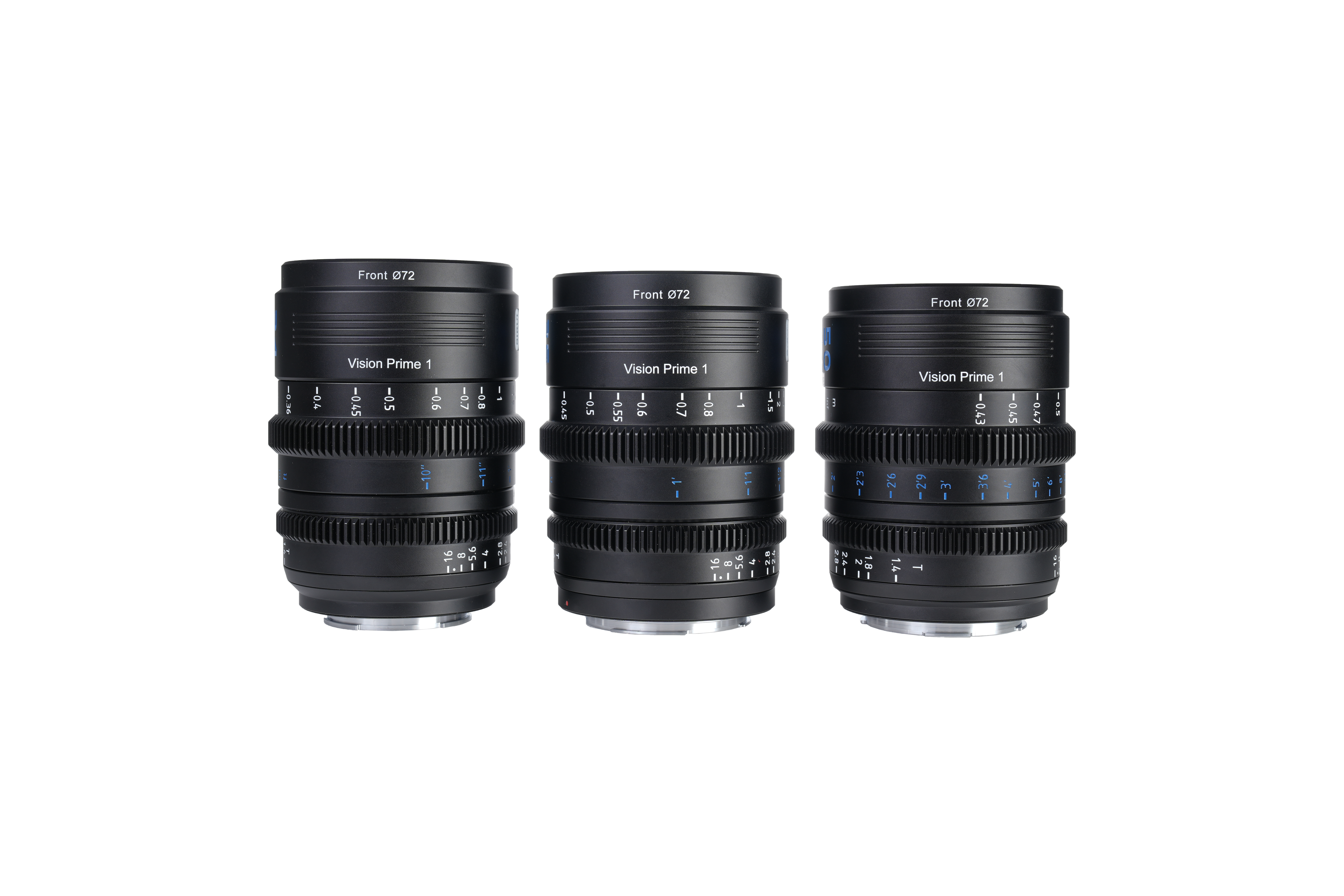 VISION PRIME 24/35/50mm FF Cine Lens Bundle (E-Mount)-Black