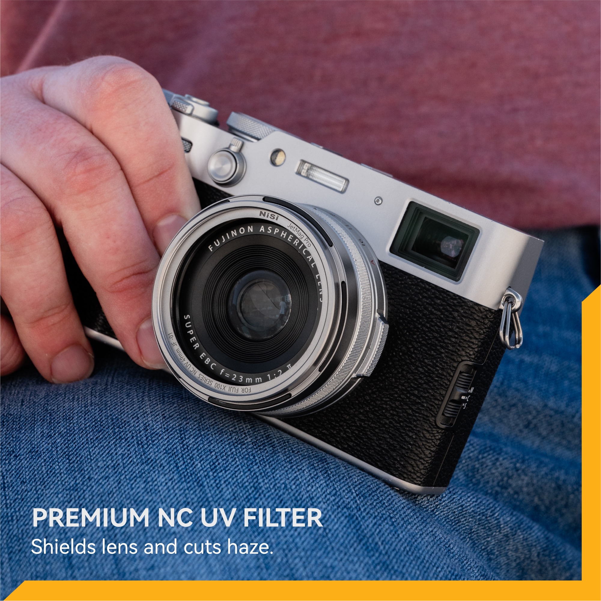 Jetmag Pro for Fujifilm X100 Series Lens Hood Kit - Silver