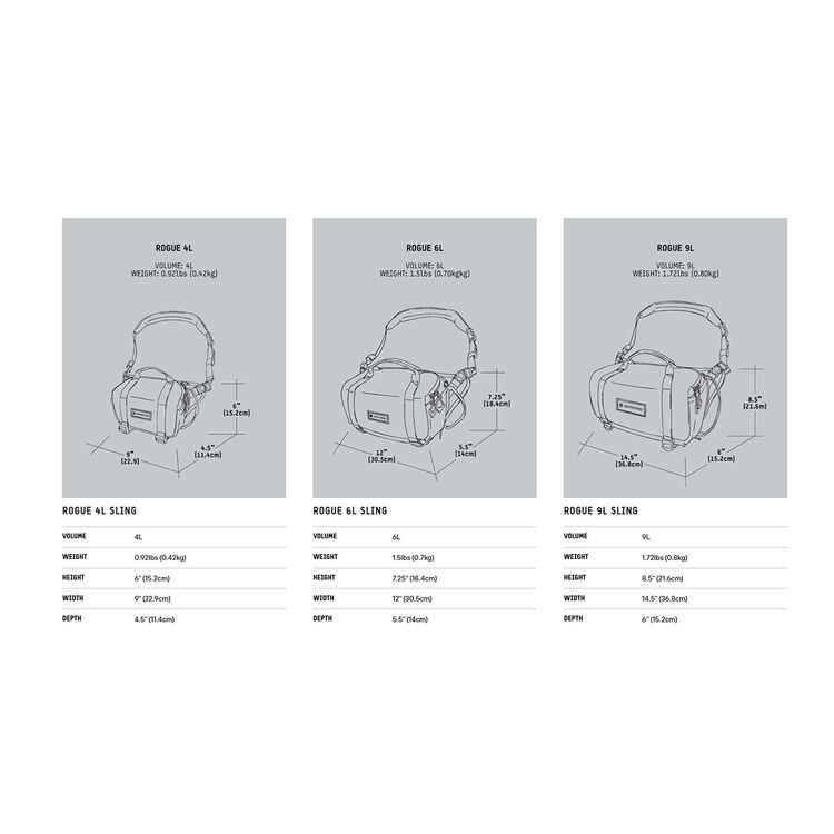 ROGUE Sling 9L Rhone Burgundy