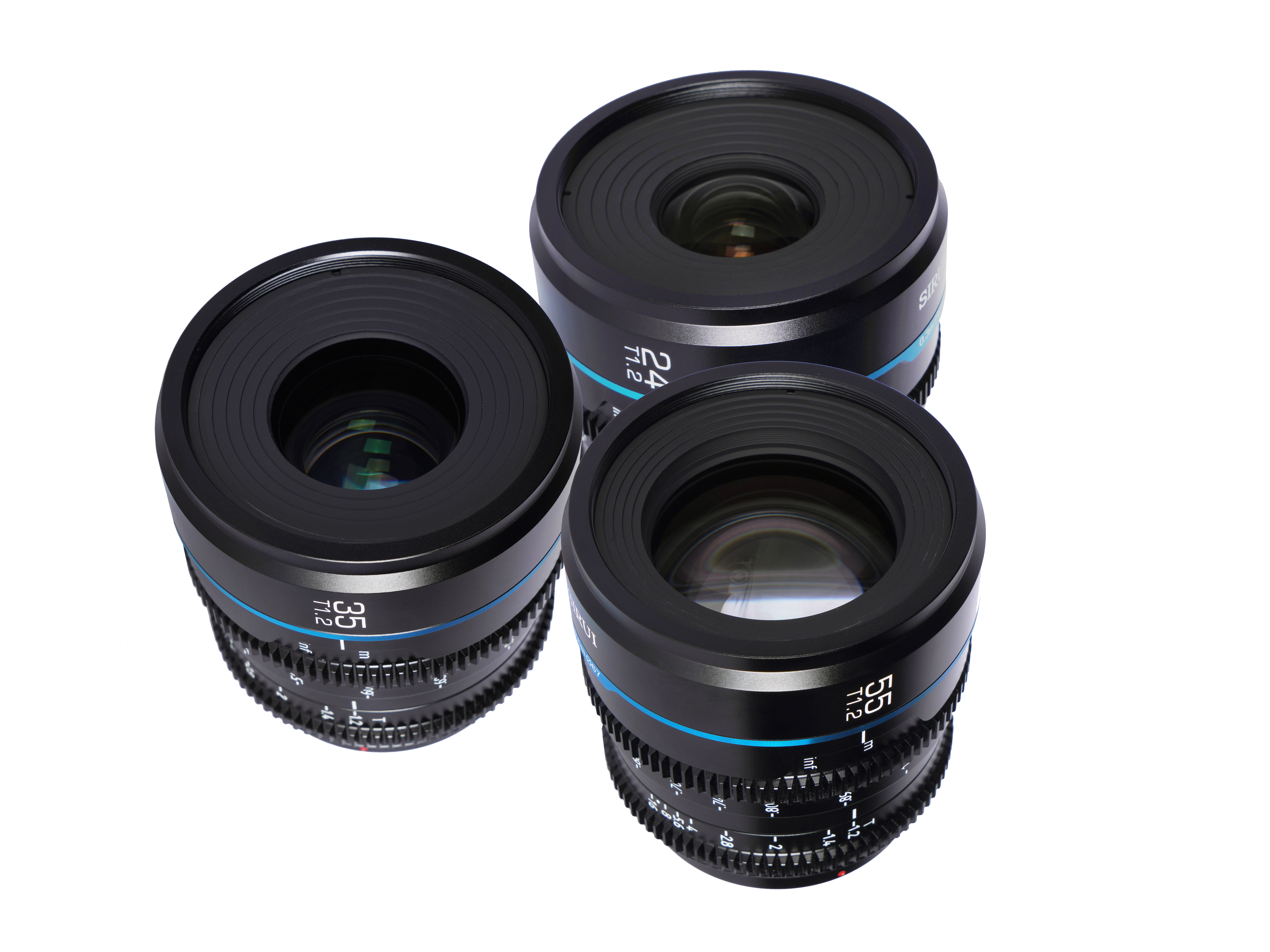 Sirui Nightwalker 24/35/55mm T1.2 MF Bundle (M4/3-Mount)-Black