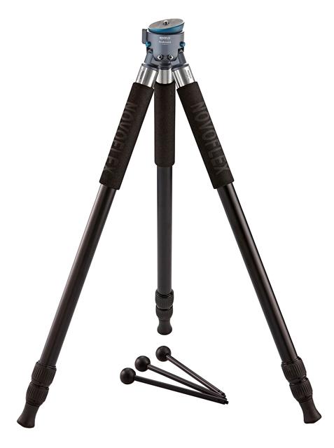 3-Bein Stativ mit 3-segmentigen Aluminiumbeinen