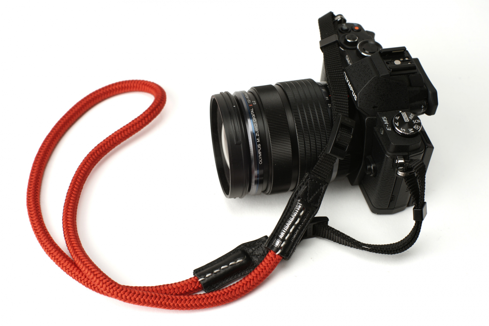 ACAM-307A Silk Cord Round Camera Strap - Red