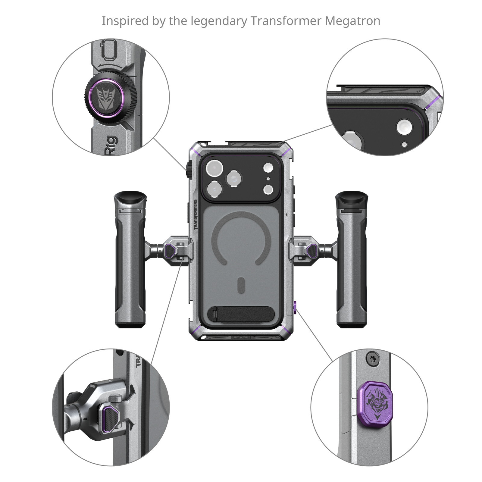 Megatron Edition Mobile Dual Handheld Kit for iPhone 17 Pro Max 5584