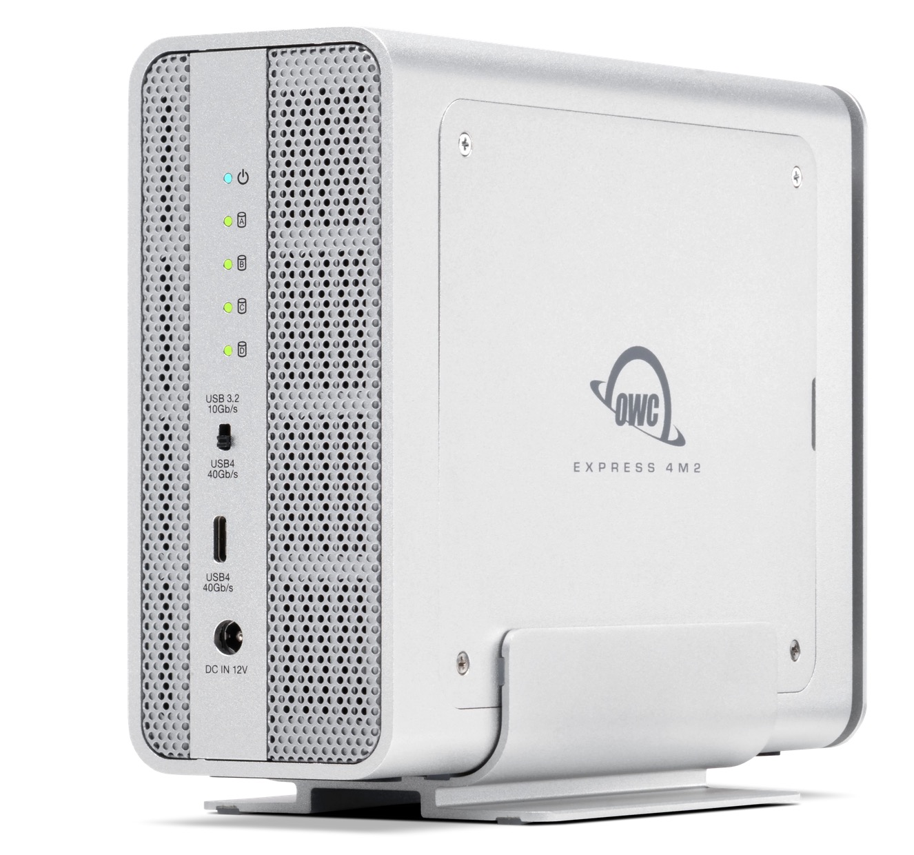 Express 4M2 4-Slot USB4 (40Gb/s) External Storage Enclosure for NVMe M.2 SSDs - Up to 3200MB/s