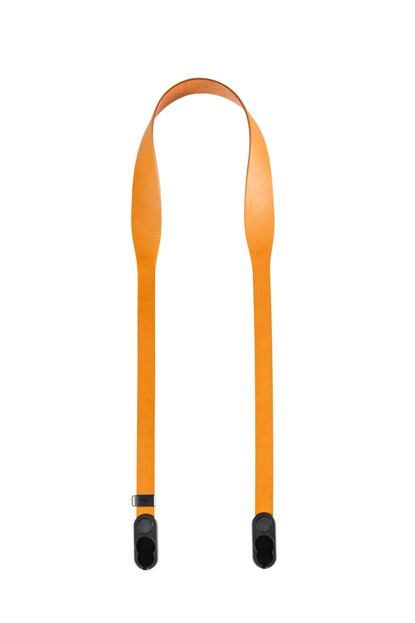 Leather Camera Strap Short - Amber