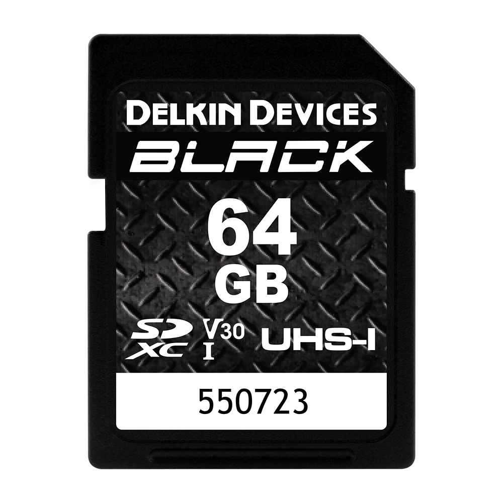 BLACK UHS-I SDXC 64GB R:90MB/s W:90MB/s