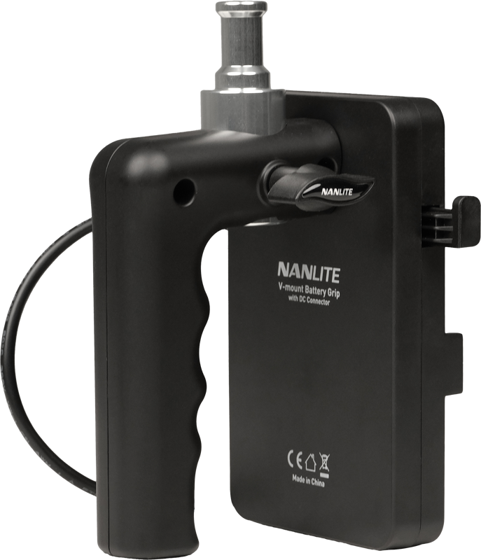NANLITE V-mount Battery Grip w. DC Connector