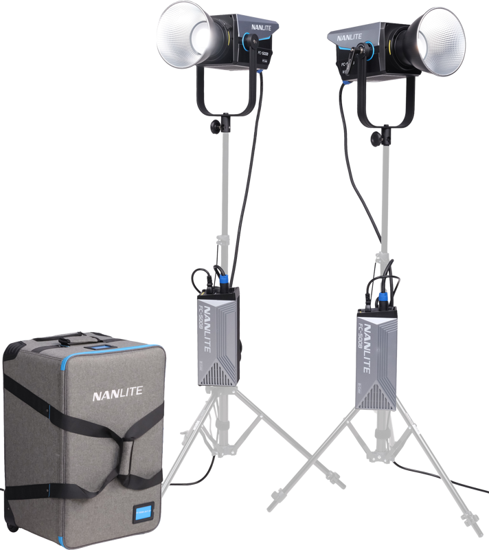 NANLITE FC-500B 2-Light Trolley Case Kit