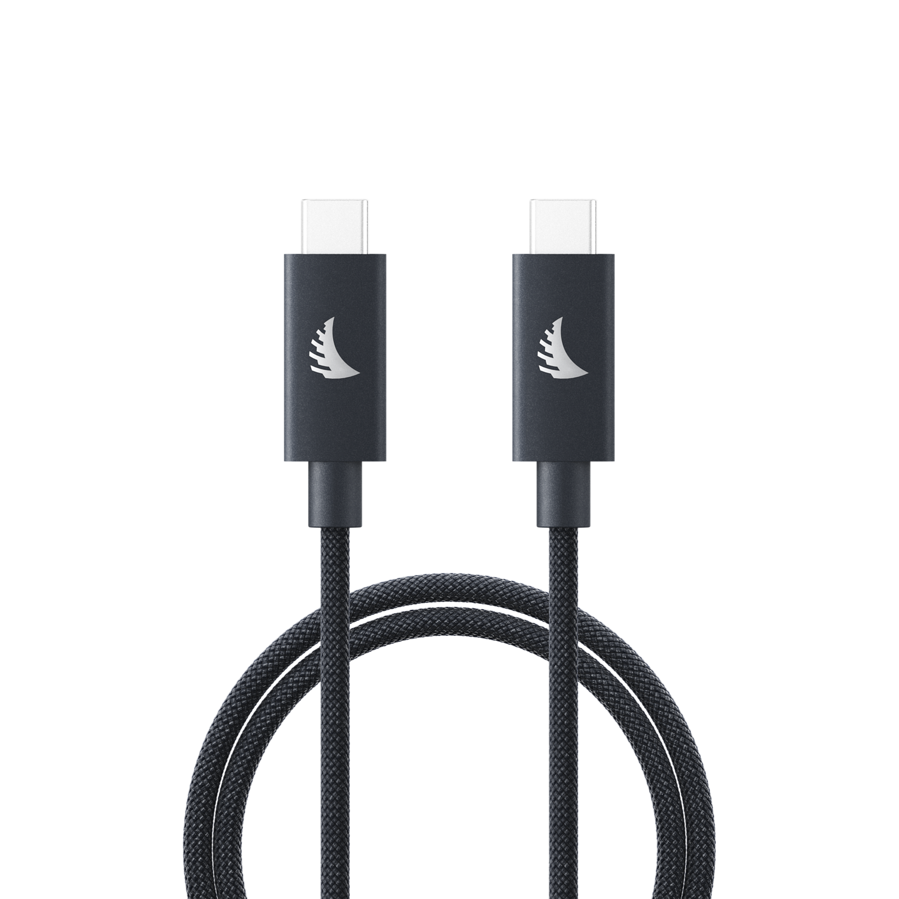 USB-C 4.0 Solid Flex Cable Blue Gray 1m