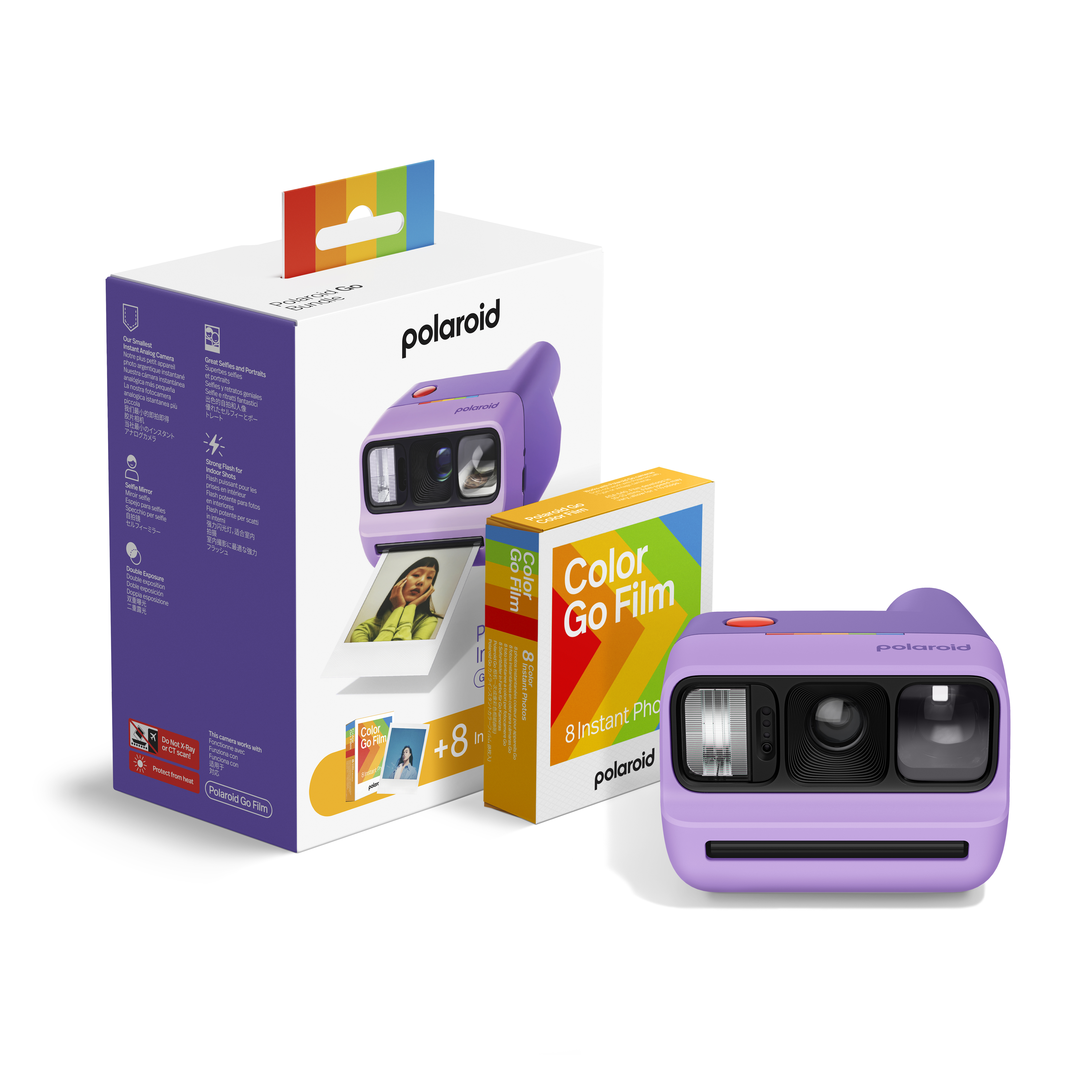 Go Gen 3 Purple + Color Film Bundle ( 8 Photos)