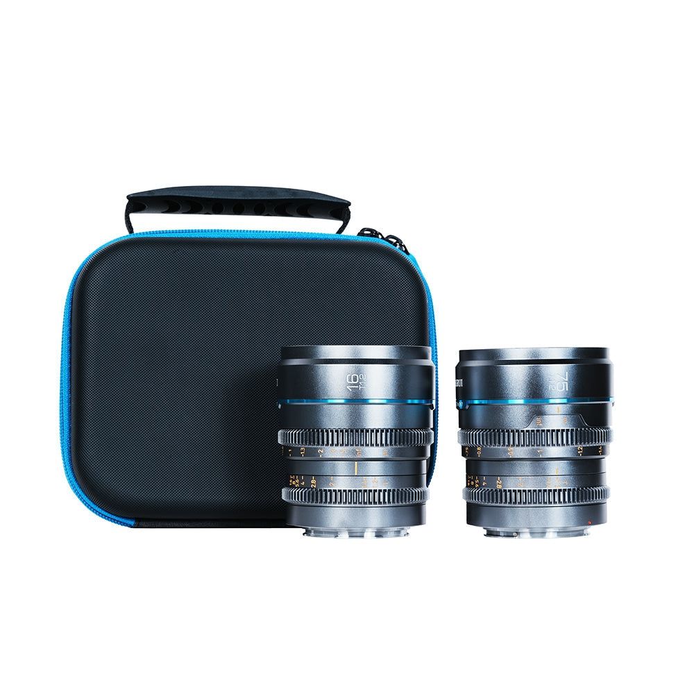 Sirui Nightwalker 16mm & 75mm T1.2 S35 MF Cine Lens Bundle (L Mount) - Grey