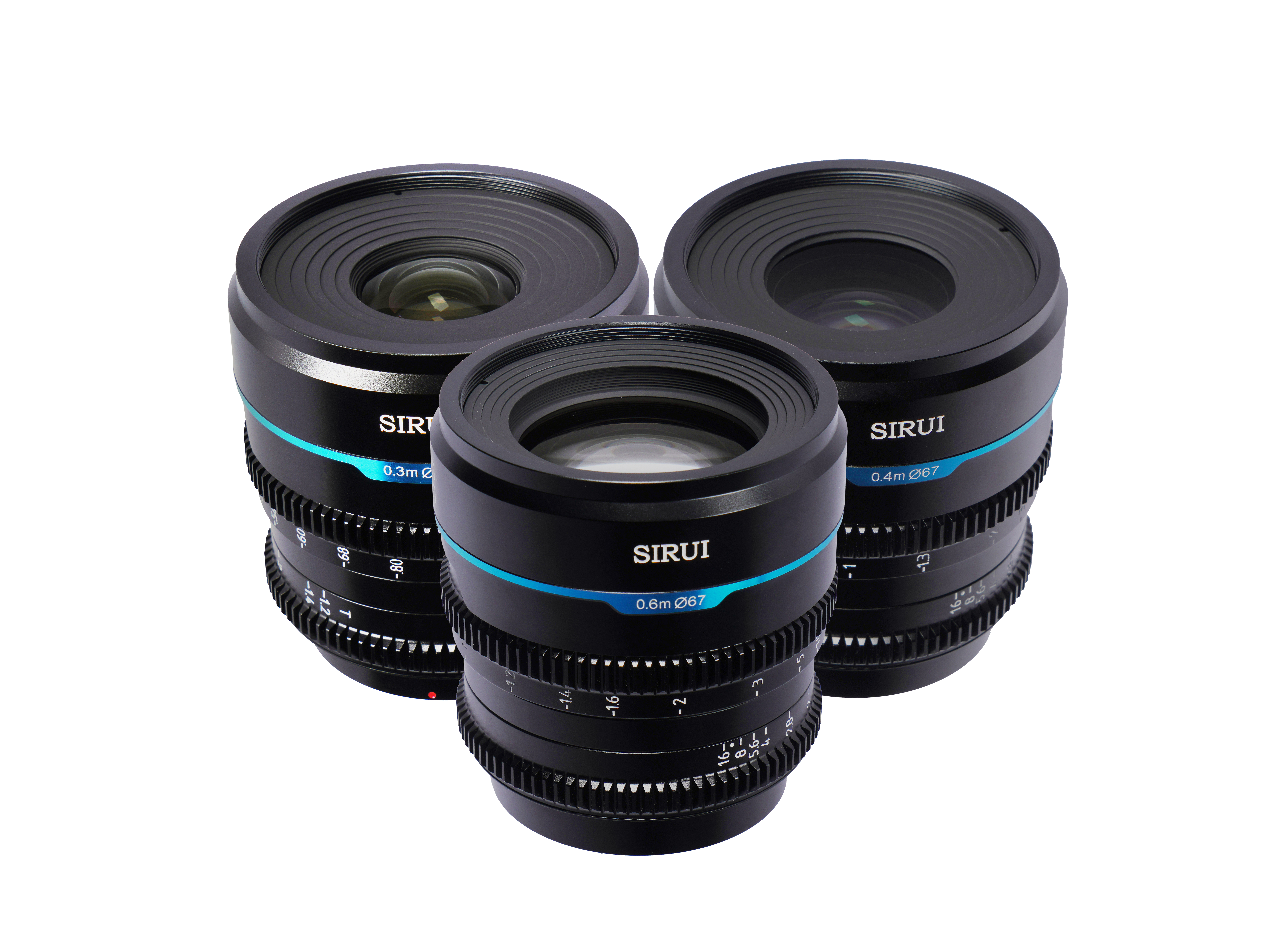 Sirui Nightwalker 24/35/55mm T1.2 MF Bundle (E-Mount)-Black