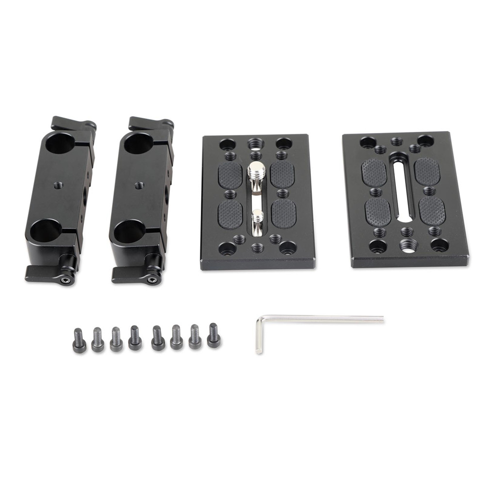 Baseplate with Dual 15mm Rod Clamp 1798