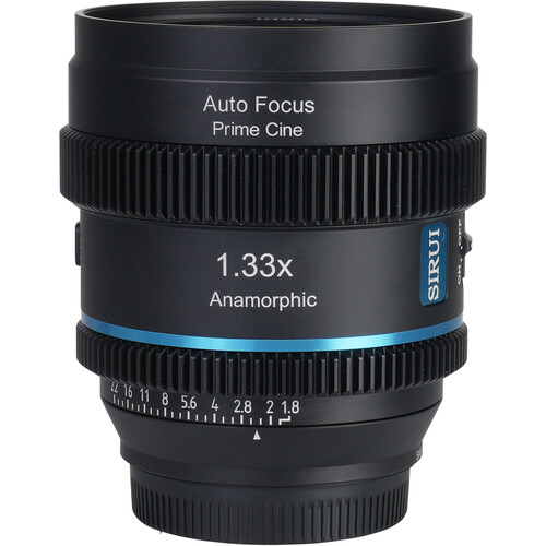 Sirui 20mm T1.8 1.33X S35 AF Anamorphic Lens (E Mount) - Blue Flare