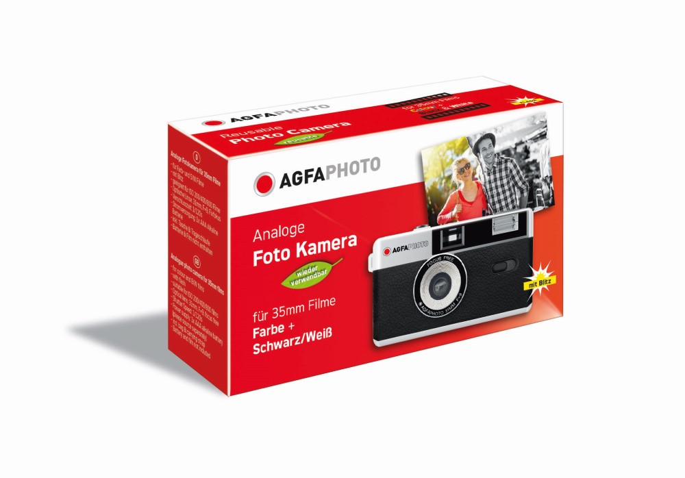Agfa 35mm Analogue Camera - Black