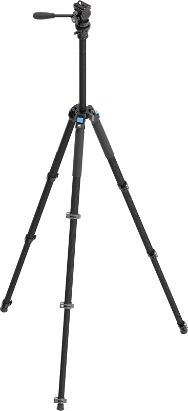 Sirui Tripod Kit L-224F + KV-5 Video Head (w/ Flip Lock)