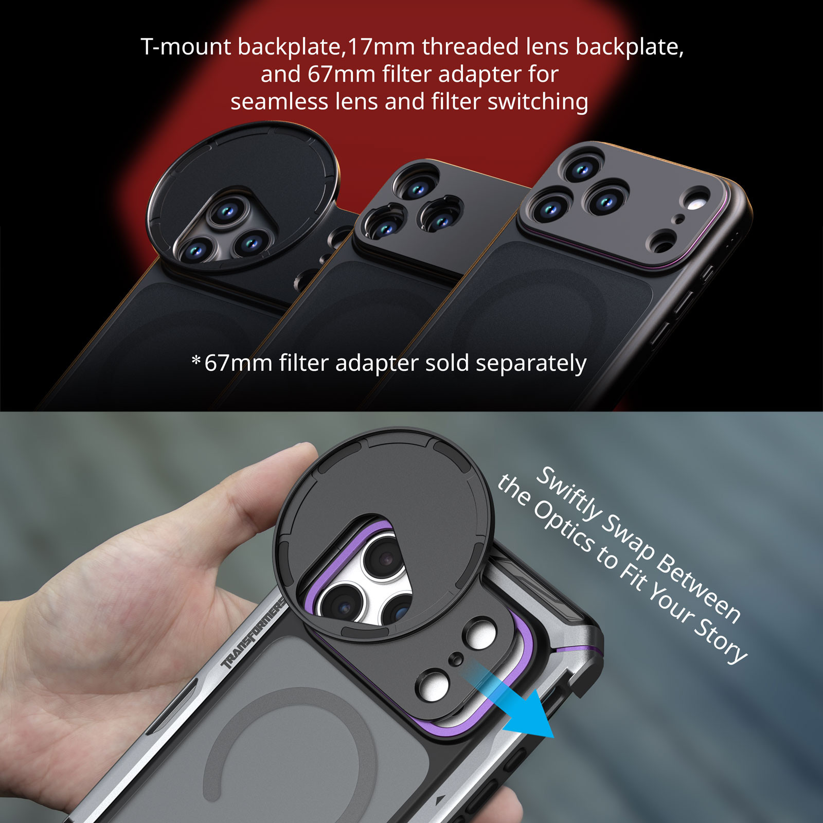 Megatron Edition Mobile Dual Handheld Kit for iPhone 17 Pro Max 5584