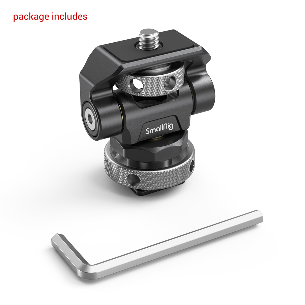 Swivel and Tilt Monitor Mount with Cold Shoe Mount 2905B