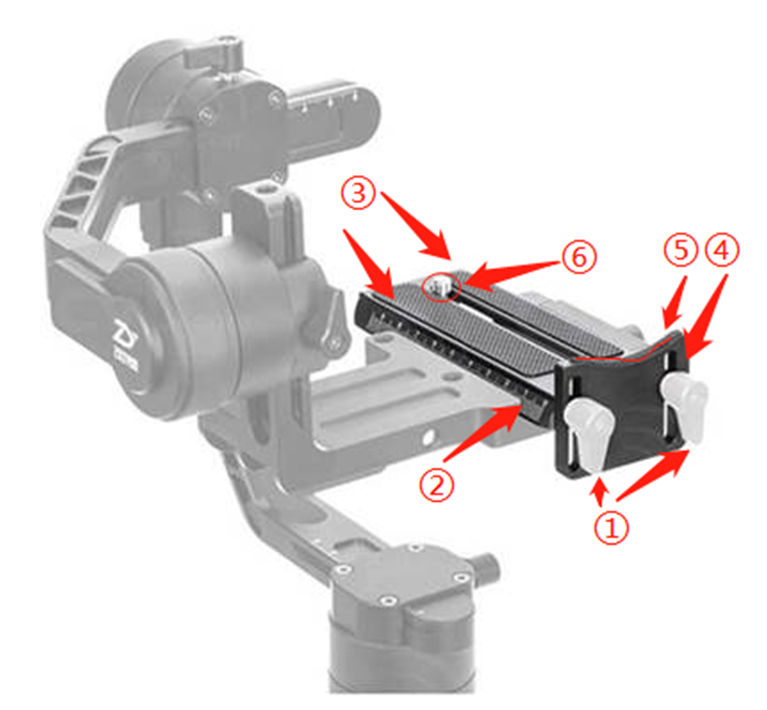 Schnellwechselplatte für Crane 2