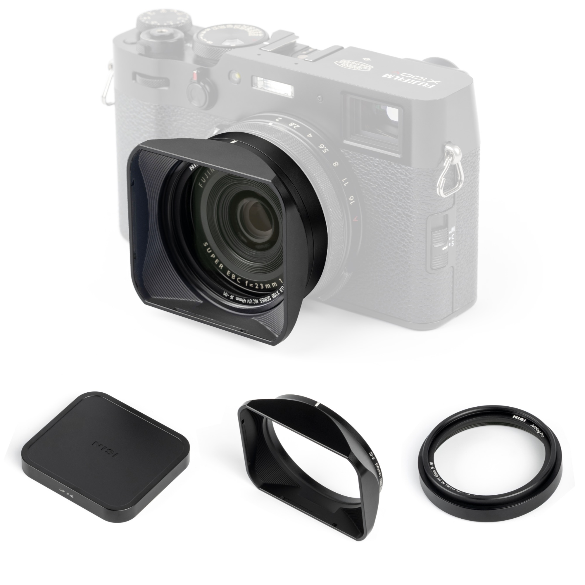 Jetmag Pro for Fujifilm X100 Series Lens Hood Kit - Black