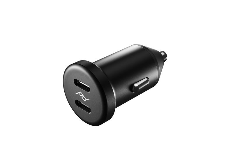 Mobile Dual Car Power Adapter 45W - Black