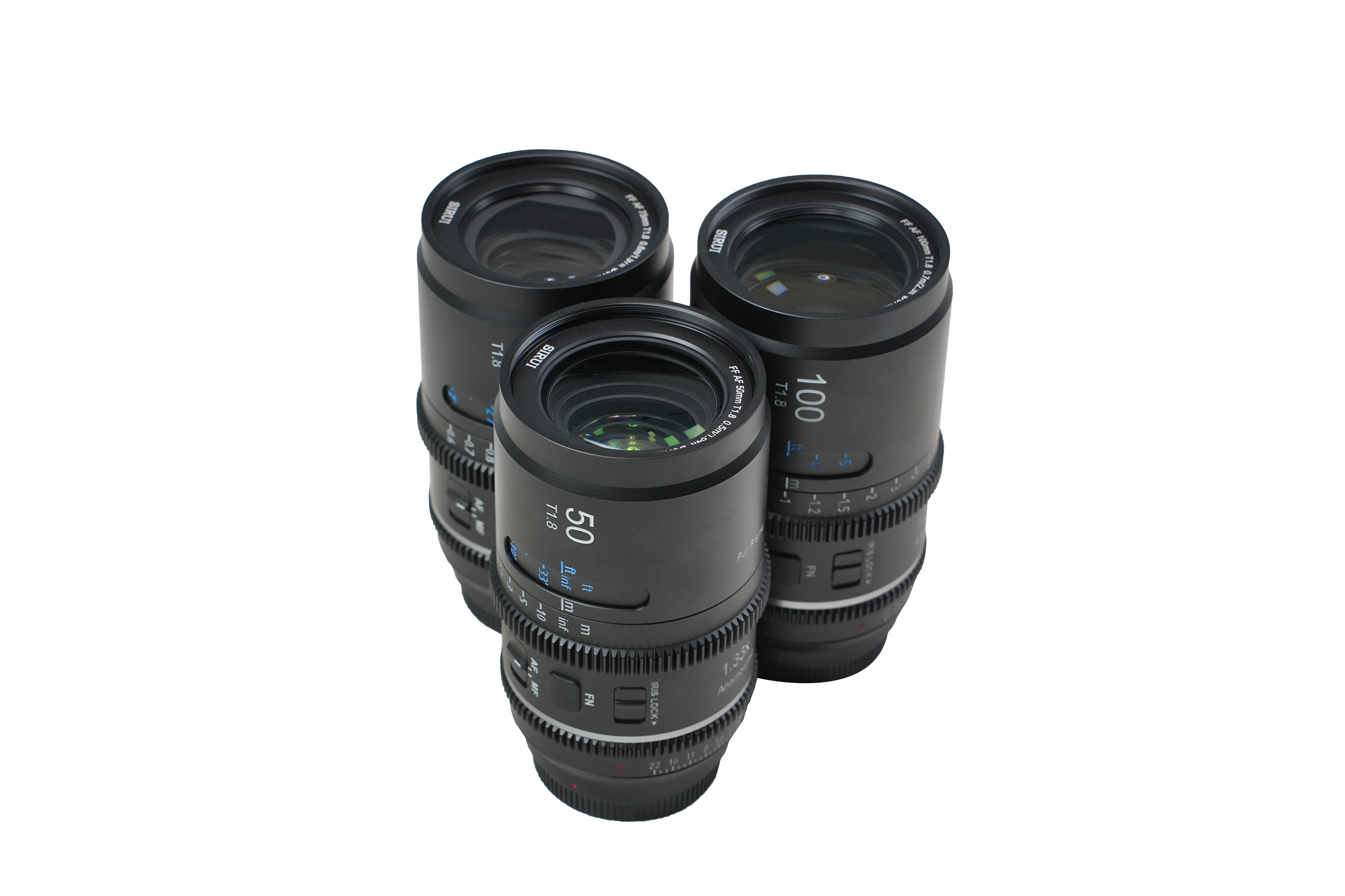 Sirui Astra 50/75/100mm AF FF Anamorphic Bundle (E mount) - Neutral Flare