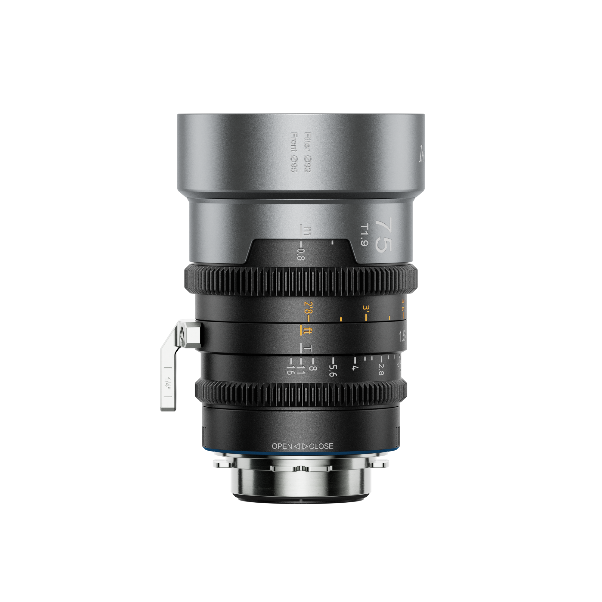 IronStar 75mm T1.9 1.5x Anamorphic FF Cine - Blue Flare