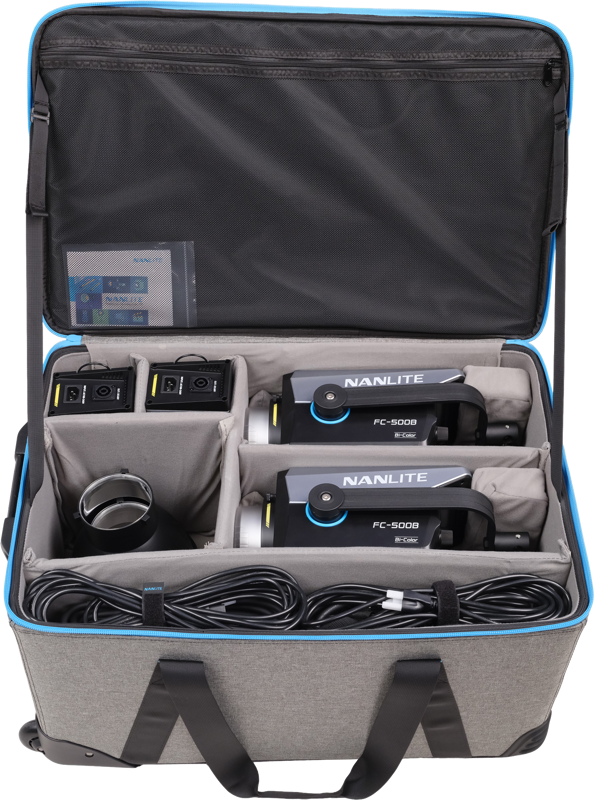 NANLITE FC-500B 2-Light Trolley Case Kit