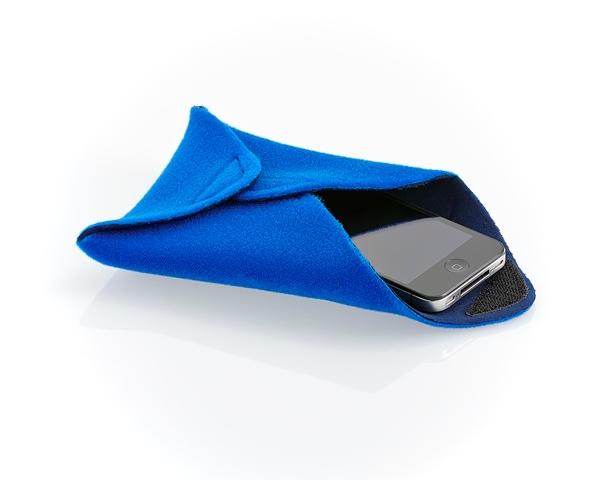 Einschlagtuch Stretch blau  20x20