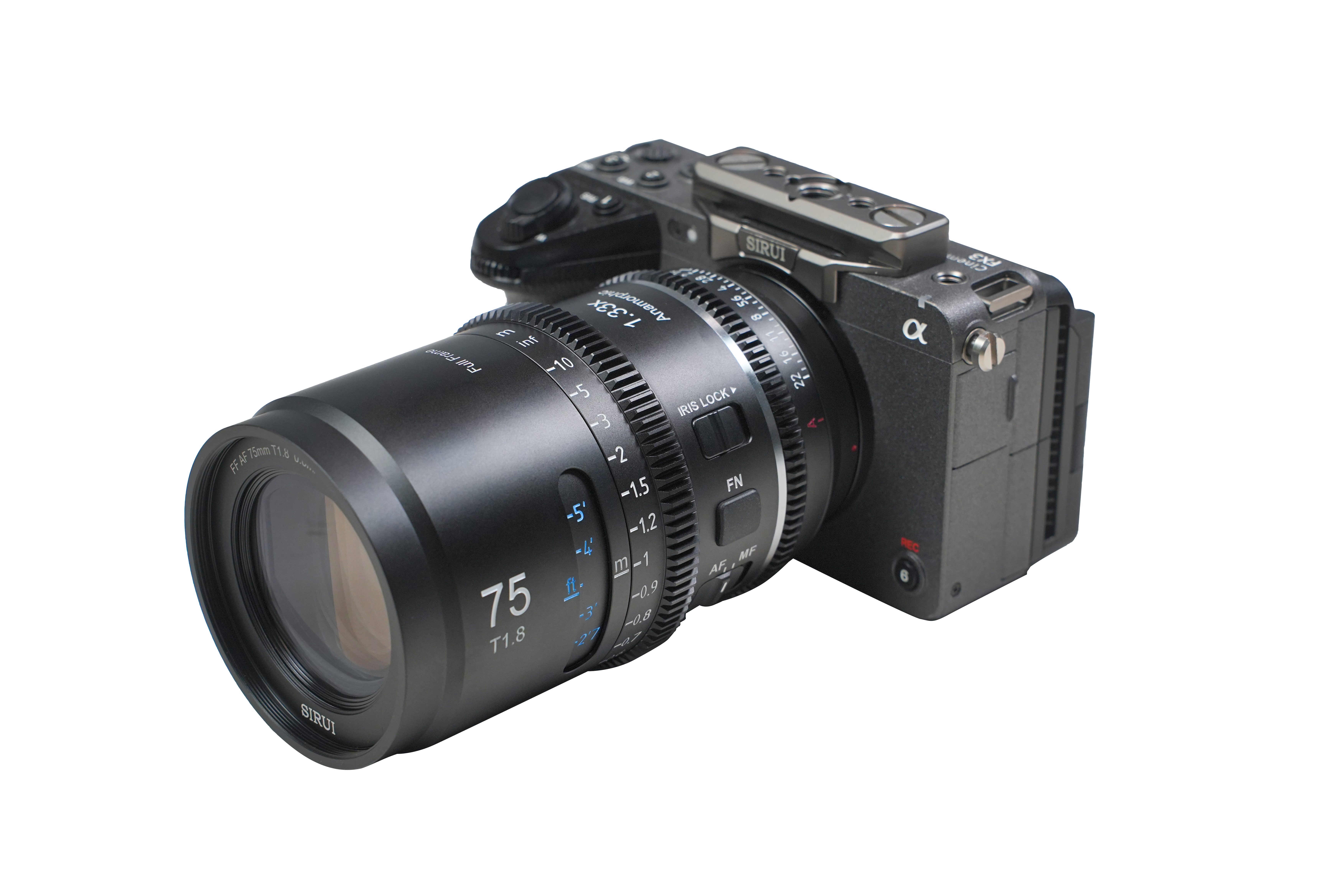 Sirui Astra 75mm  T1.8 1.33x AF Full Frame Anamorphic Cine Lens (Z mount) - Neutral Flare