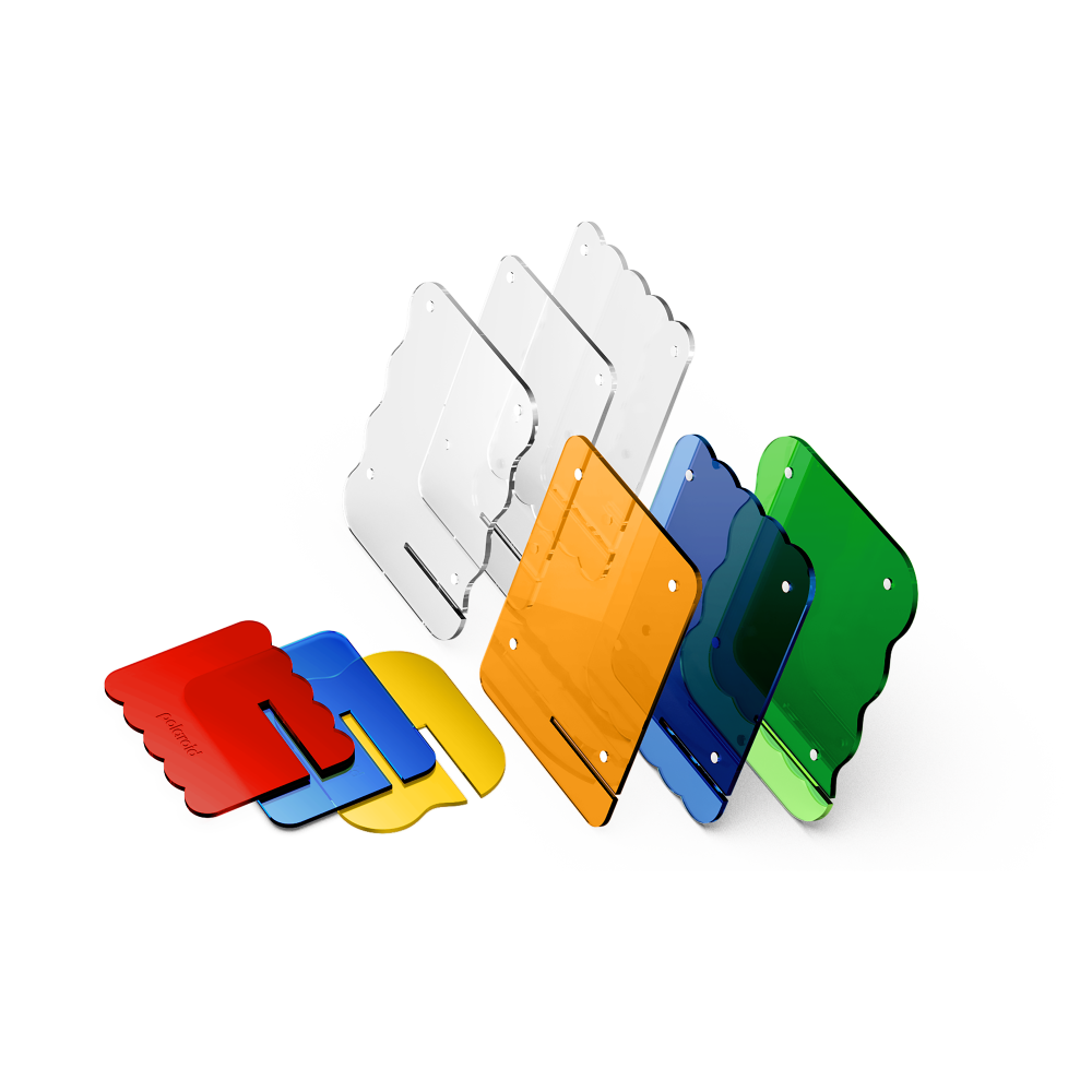 Polaroid Acrylic Photo Frame - Coloured - 3 Pack