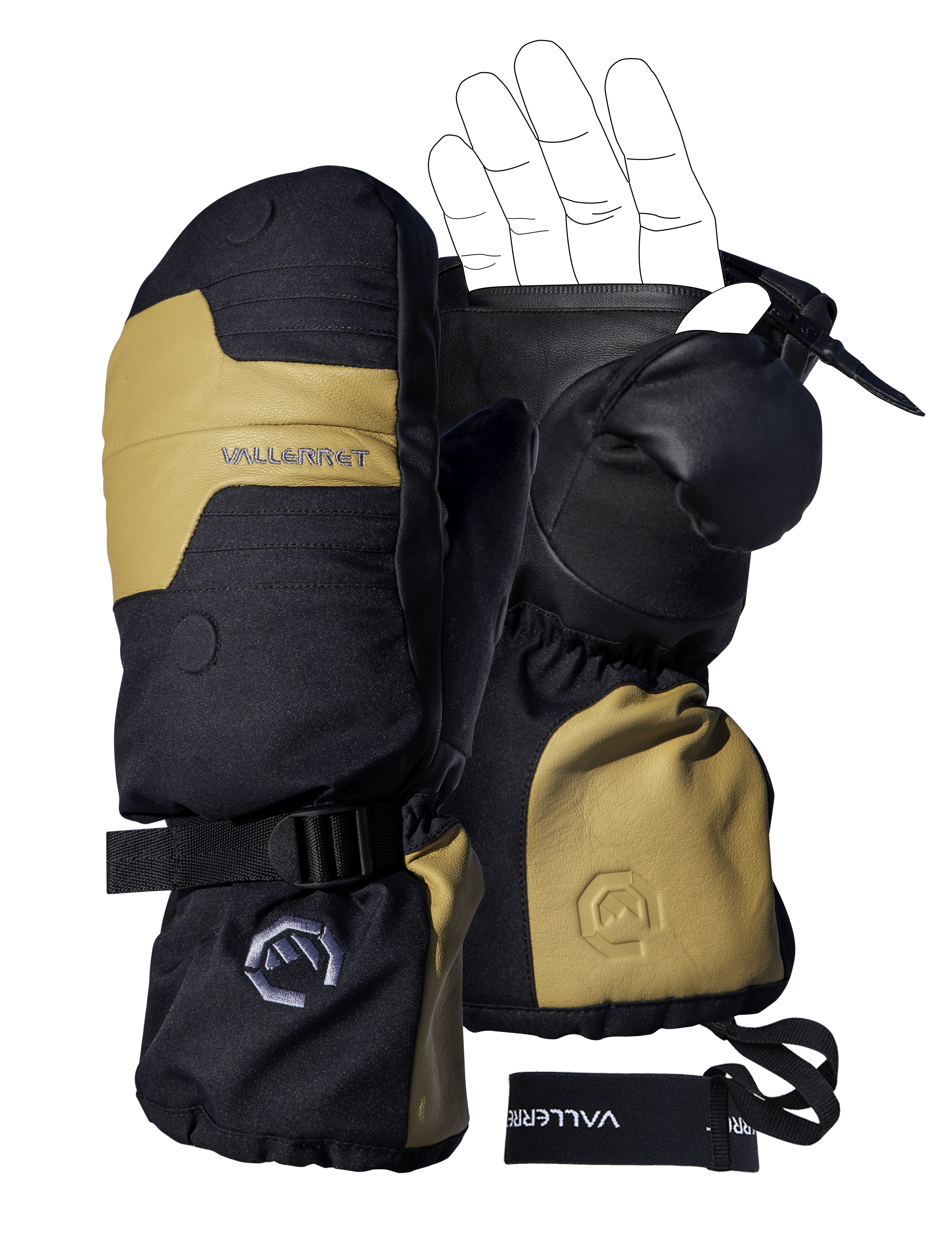 Senja Mitt Black - M