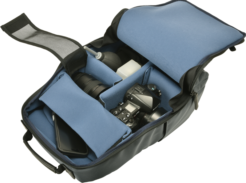 RR4-06C Leather Panel Backpack - Gray